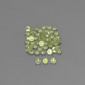  ct natürliche grüner Peridot-Edelsteine, Rundschliff, VVS-VS