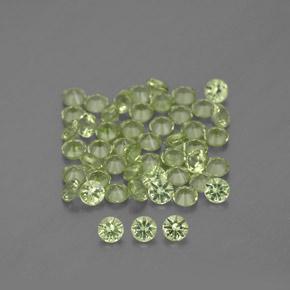 1,48 ct natürliche grüner Peridot-Edelsteine, Rundschliff, VVS-VS