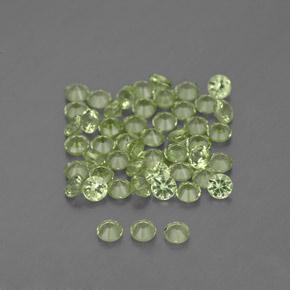 1,48 ct natürliche grüner Peridot-Edelsteine, Rundschliff, VVS-VS