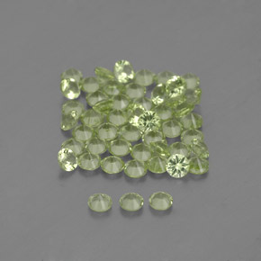  ct natürliche grüner Peridot-Edelsteine, Rundschliff, VVS-VS
