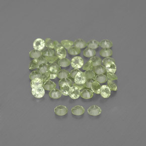  ct natürliche grüner Peridot-Edelsteine, Rundschliff, VVS-VS