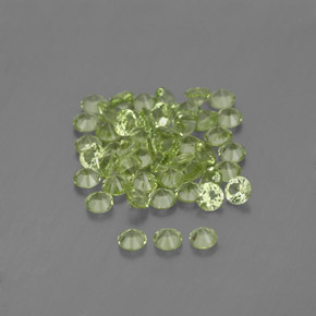1,48 ct natürliche grüner Peridot-Edelsteine, Rundschliff, VVS-VS