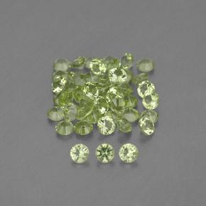 1,47 ct natürliche grüner Peridot-Edelsteine, Rundschliff, VVS-VS