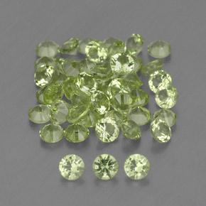 1,47 ct natürliche grüner Peridot-Edelsteine, Rundschliff, VVS-VS