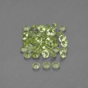 1,47 ct natürliche grüner Peridot-Edelsteine, Rundschliff, VVS-VS