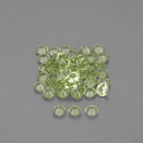1,48 ct natürliche grüner Peridot-Edelsteine, Rundschliff, VVS-VS