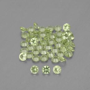1,47 ct natürliche grüner Peridot-Edelsteine, Rundschliff, VVS-VS
