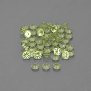  ct natürliche grüner Peridot-Edelsteine, Rundschliff, VVS-VS