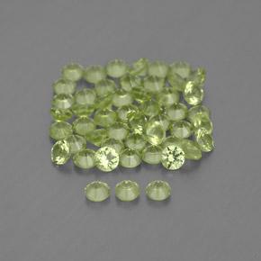 1,47 ct natürliche grüner Peridot-Edelsteine, Rundschliff, VVS-VS