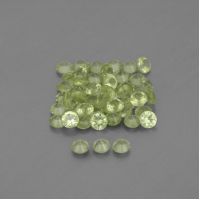  ct natürliche grüner Peridot-Edelsteine, Rundschliff, VVS-VS