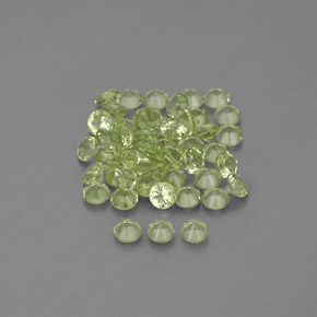  ct natürliche grüner Peridot-Edelsteine, Rundschliff, VVS-VS