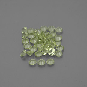  ct natürliche grüner Peridot-Edelsteine, Rundschliff, VVS-VS