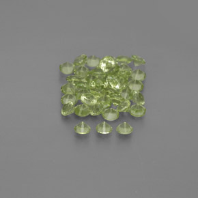  ct natürliche grüner Peridot-Edelsteine, Rundschliff, VVS-VS