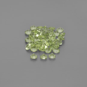  ct natürliche grüner Peridot-Edelsteine, Rundschliff, VVS-VS