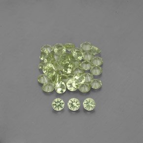 1,46 ct natürliche grüner Peridot-Edelsteine, Rundschliff, VVS-VS