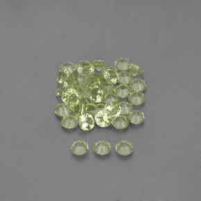 1,46 ct natürliche grüner Peridot-Edelsteine, Rundschliff, VVS-VS