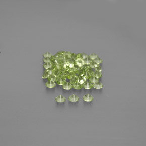 1,48 ct natürliche grüner Peridot-Edelsteine, Rundschliff, VVS-VS