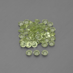  ct natürliche grüner Peridot-Edelsteine, Rundschliff, VVS-VS