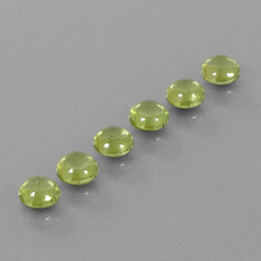  ct natürliche grüner Peridot-Edelsteine, Rundschliff, Transparent