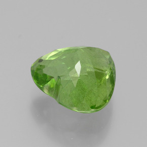 4,15 ctw natürlicher grüner Peridot, Herzform, VS-SI