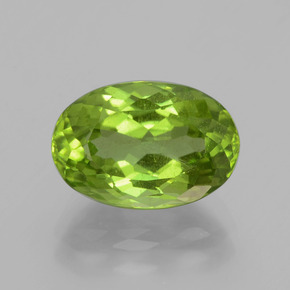 4,17 ctw natürlicher grüner Peridot, Oval Schliff, VS