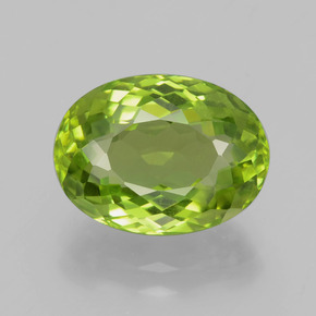 9,17 ctw natürlicher Mittelgrün Peridot, Oval Schliff, VS