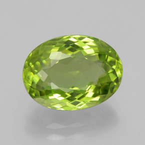 9,17 ctw natürlicher Mittelgrün Peridot, Oval Schliff, VS