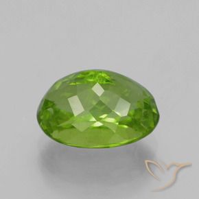 9,17 ctw natürlicher Lebendiges grün Peridot, Oval Schliff, VS-SI