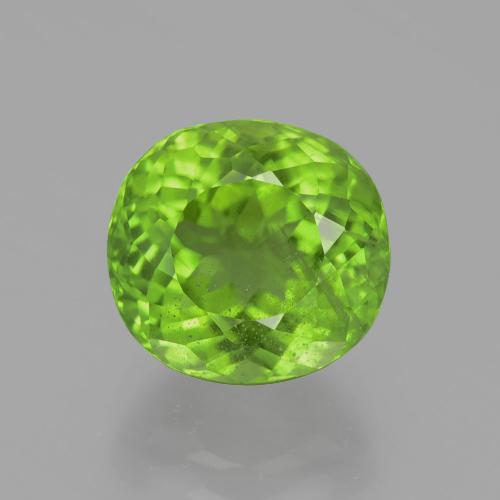 5,37 ctw natürlicher grüner Peridot, Oval Schliff, VS-SI