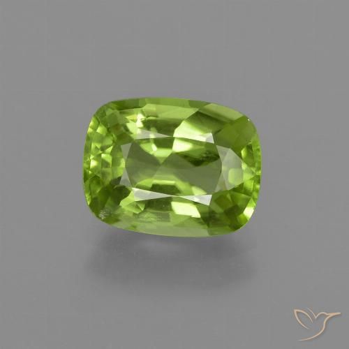 2.11ct Natürlicher Lebendiges grün Peridot, Kissen, VS