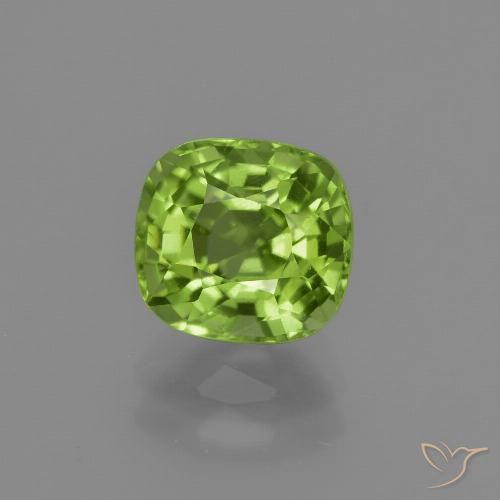 1.98ct Natürlicher Lebendiges grün Peridot, Kissen, VS