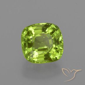 9,17 ctw natürlicher Mittelgrün Peridot, Kissen, VS