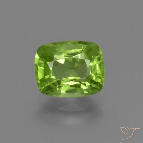 2.12ct Natürlicher Mittelgrün Peridot, Kissen, VS