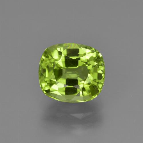 2,48 ctw natürlicher grüner Peridot, Kissenschliff, VS