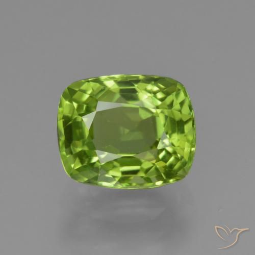 1.97ct Natürlicher Lebendiges grün Peridot, Kissen, VS