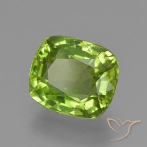 9,17 ctw natürlicher Mittelgrün Peridot, Kissen, VS