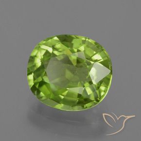 9,17 ctw natürlicher Lebendiges grün Peridot, Oval, VS