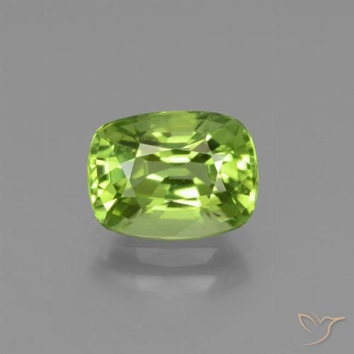 2.05ct Natürlicher Lebendiges grün Peridot, Kissen, VVS-VS