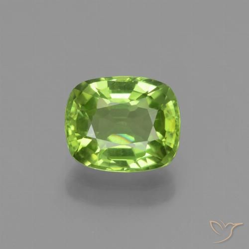 2.13ct Natürlicher Mittelgrün Peridot, Kissen, VS