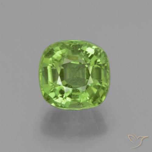 2.14ct Natürlicher Mittelgrün Peridot, Kissen, VS