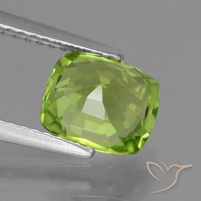 9,17 ctw natürlicher gelblich-grün Peridot, Kissen, VVS-VS