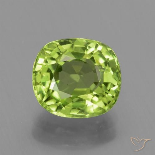 2.30ct Natürlicher gelblich-grün Peridot, Kissen, VS