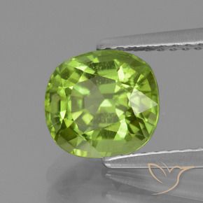 9,17 ctw natürlicher Mittelgrün Peridot, Kissen, VS