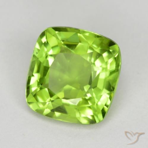 9,17 ctw natürlicher Mittelgrün Peridot, Kissen, VS