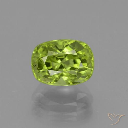 2.45ct Natürlicher Mittelgrün Peridot, Kissen, VS