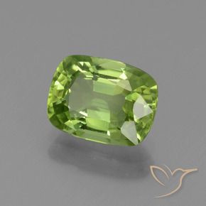 9,17 ctw natürlicher Mittelgrün Peridot, Kissen, VS