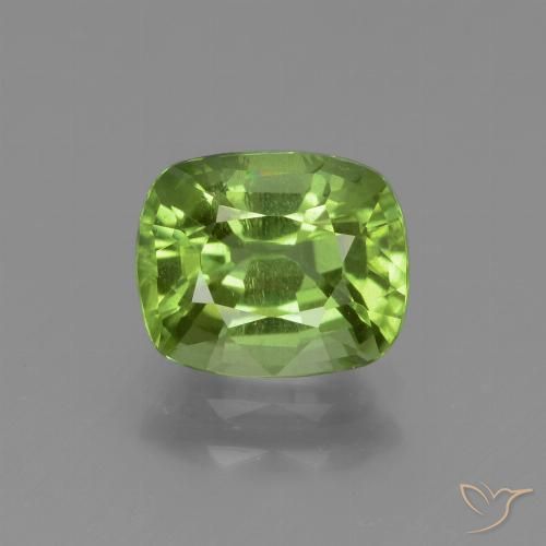 1.92ct Natürlicher Lebendiges grün Peridot, Kissen, VS