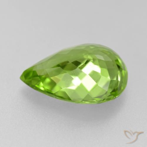 9,17 ctw natürlicher Mittelgrün Peridot, Birnenform, VS