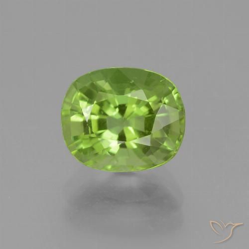 2.47ct Natürlicher gelblich-grün Peridot, Kissen, VS