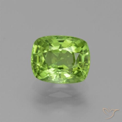 2.41ct Natürlicher Mittelgrün Peridot, Kissen, VS